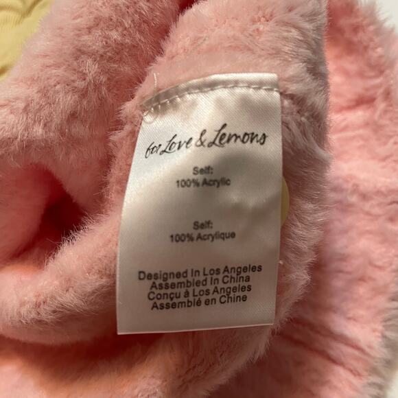 NWT - For Love & Lemons Sheila Pink Cropped Sweater - Picture 4 of 6